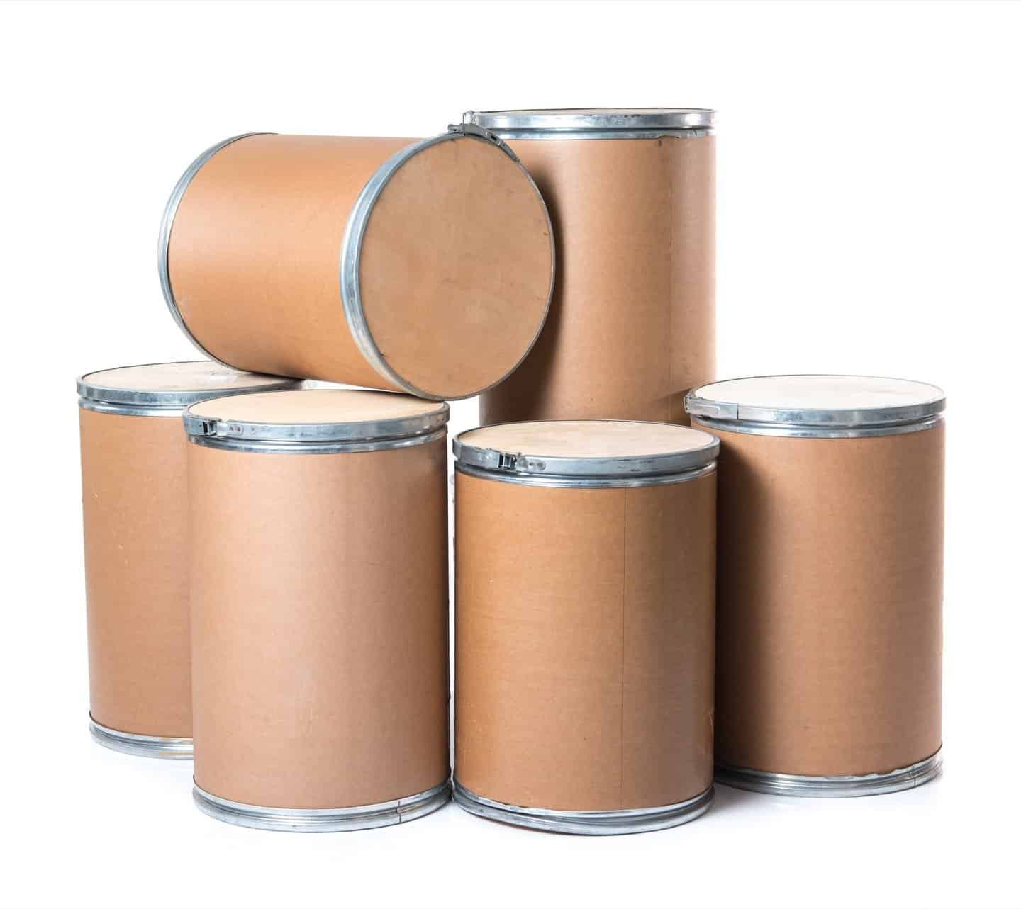 Fibre drums with steel rims